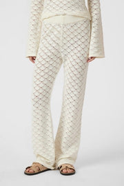 Rizzy Crochet Pants | Off White | Strik fra Neo Noir