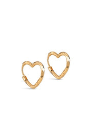 Organic Heart Small | 925S/GP/M | Øreringe fra Enamel