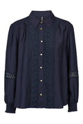 Lila Blouse 2865 | Navy | Bluse fra Prepair