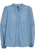 Luna Blouse | Blue | Bluse fra Prepair