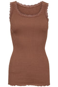 Windsor Silk Top | Toffee | Top fra Statebird