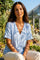 Idun Blouse | Blue | Bluse fra Prepair