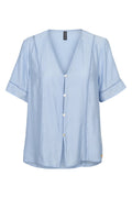 Idun Blouse | Blue | Bluse fra Prepair