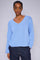 Bine LS V-neck Knit  | Hydrangea | Strik fra Mos Mosh