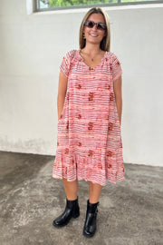 Sunrise Crop TieCC Line Dress | Bubblegum | Kjole fra Co'couture