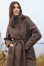 Kermit Wool Coat | Brun | Frakke fra French Laundry
