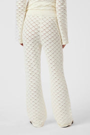 Rizzy Crochet Pants | Off White | Strik fra Neo Noir