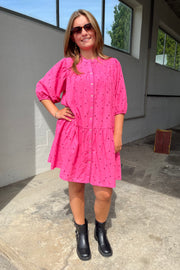 Pola Anglaise Dress 96334 | Pink | Kjole fra Co'couture