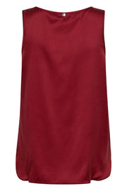 Astrid Silk Tank Top | Rhythmic Red | Bluse fra Mos Mosh