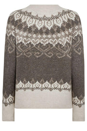 Merla Pullover 206760 | Morel Mel. W. Moonbeam Mel. | Strik fra Freequent