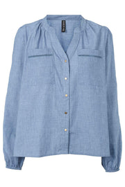 Aurora Blouse 2815 | Blue | Bluse fra Prepair