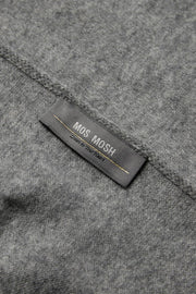 Enata Cashmere Knit Scarf | Grey Melange | Tørklæde fra Mos Mosh
