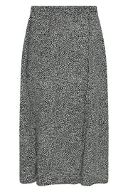 Adney Skirt | Black w. Brilliant White | Nederdel fra Freequent