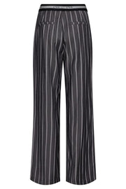 Sue Stripe Logo Pant 31401 | Black | Bukser fra Co'couture