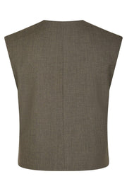 Birtha Waistcoat | Brown Melange | Waistcoat fra Neo Noir