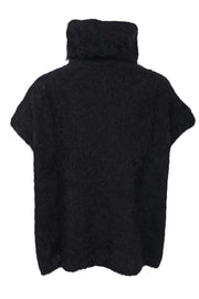 Bjoerk Rollneck Vest | Black | Strik fra Black Colour