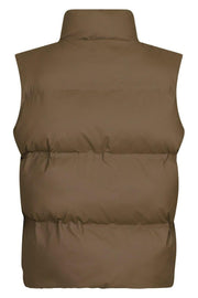 Annike C Puffer Waistcoat | Dark Taupe | Vest fra Neo Noir