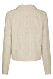 Emelie Knit Cardigan | Ivory | Strik fra Neo Noir