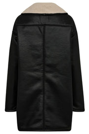 SibbaCC Shearling Box Jacket | Black | Jakke fra Co'Couture