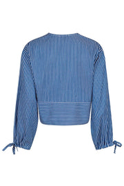 Cafe Banke I fare Neo Noir Skjorte | Blue | Wanda Stripe Shirt – Lisen.dk
