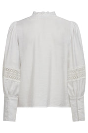 Angus Lace Shirt | White | Skjorte fra Co'couture