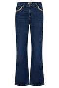 Cecilia Perla Jeans Ankle | Dark Blue | Jeans fra Mos Mosh – nedsat