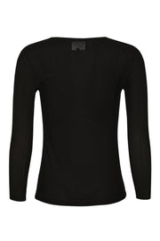 Mesh LS T-Shirt | Black | Bluse fra Liberté