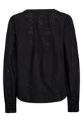 Yen Sina Lace Blouse  | Black | Bluse fra Mos Mosh – nedsat