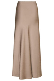 Viso Heavy Sateen Bedaz Skirt | Dark Taupe | Nederdel fra Neo Noir