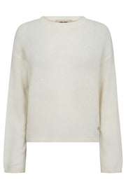 Mape O-Neck Knit | Ecru | Strik fra Mos Mosh