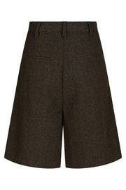 Nika Mini Check Shorts | Brown Melange | Shorts fra Neo Noir