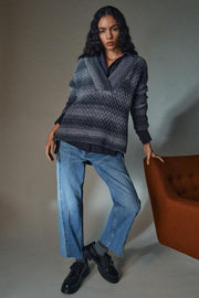 HMild Wave Knit  | Black | Strik fra HEYANNO