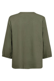 Lava Blouse | Deep Lichen Green | Bluse fra Freequent