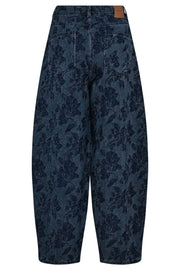 Rosy Floret Jeans Ankle | Blue | Jeans fra Mos Mosh