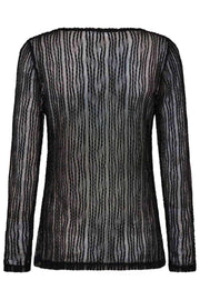 Barb O-Neck Blouse 33202 | Black | T-Shirt fra Co'couture