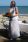 Yara Stripe Long Skirt | Light Blue | Nederdel fra Neo Noir