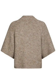 Benuta Fluffy Knit Cardigan | Beige Melange | Strik fra Neo Noir