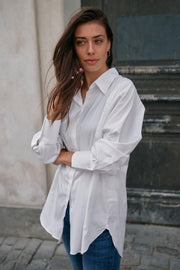 Enola Shirt | White | Skjorte fra Mos Mosh