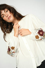 Mysa Popli Shirt | Ecru | Skjorte fra Mos Mosh