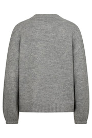 Pearl Pullover 204835 | Med. Grey Melange | Strik fra Freequent