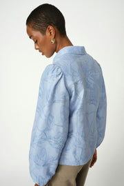Rayl Tul Shirt | Brunnera Blue | Skjorte fra Mos Mosh