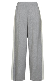 Renzi Stripe Sweatpants | Grey Melange | Bukser fra Mos Mosh