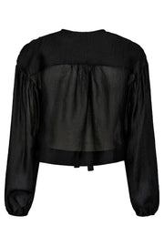 Monique Tie Blouse | Black | Skjorte fra Co'couture