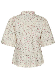 Evienne Floral Blush Top | Bluse fra Neo Noir