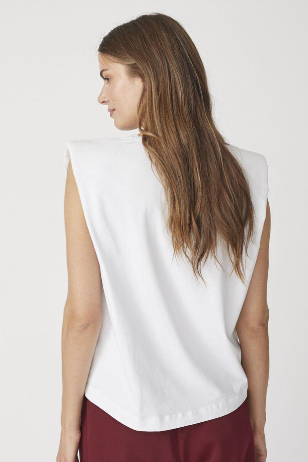 Eduarda T-shirt | Hvid | Tee top fra Co'couture