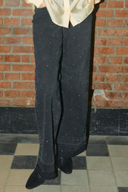 Dara Studs Jeans Regular | Dark Grey Denim | Jeans fra Mos Mosh
