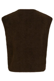 Mariko Teddy Vest | Dark Brown | Vest fra Neo Noir