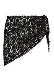 Calin Crochet Scarf Skirt 49083 | Black | Tørklæde fra Co'couture