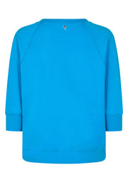 Reah O-Ss Sweatshirt | Blue Aster | Sweats fra Mos Mosh