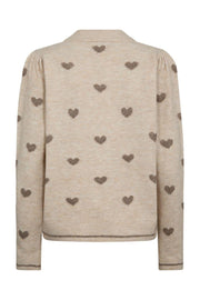 Faith Pullover 206655 | Moonbeam Mel W Desert T Mel | Cardigan fra Freequent